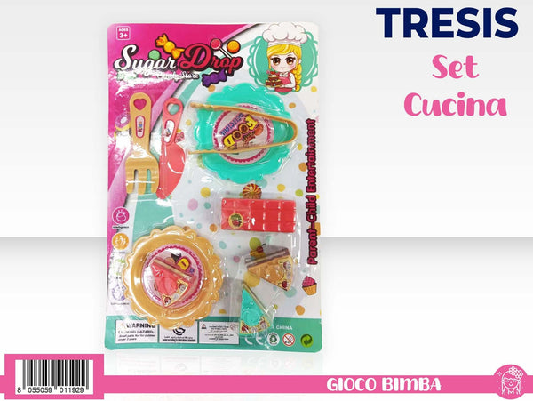 Sugar Drop, set dolci e stoviglie giocattolo JN000950P