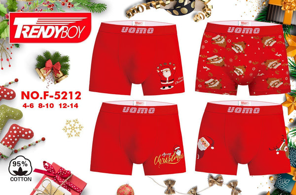 Boxer bambino rosso F-5212