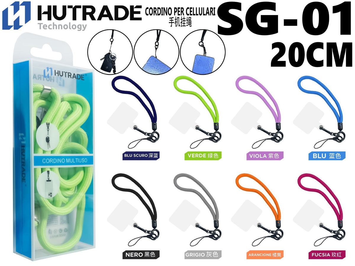 CORDA PER CELLULARE COLORATA 20CM – SG01