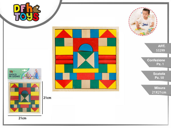 Puzzle in legno, 21 × 21 cm