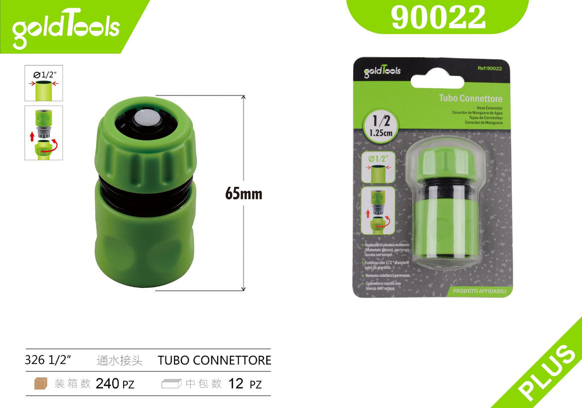 Raccordo per tubo da giardino 326, 1/2 pollice