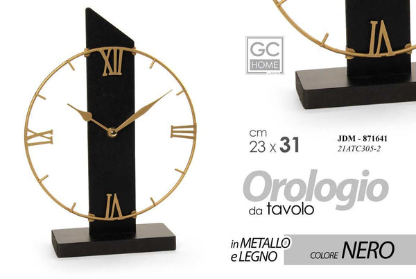 Orologio da tavolo 21ATC305-2, 22 × 30,5 cm