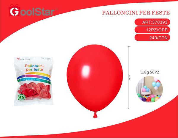Palloncini in lattice opachi, 50 pezzi, serie 1,8 g