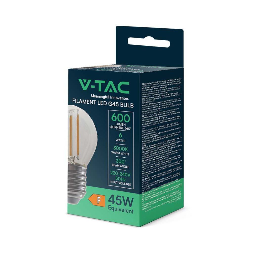 Lampadine a filamento da 6 W V-TAC – 212842