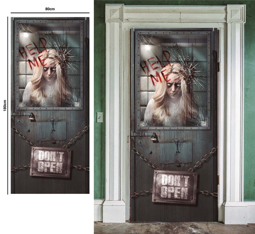Decorazione per porta Halloween, 80 × 180 cm