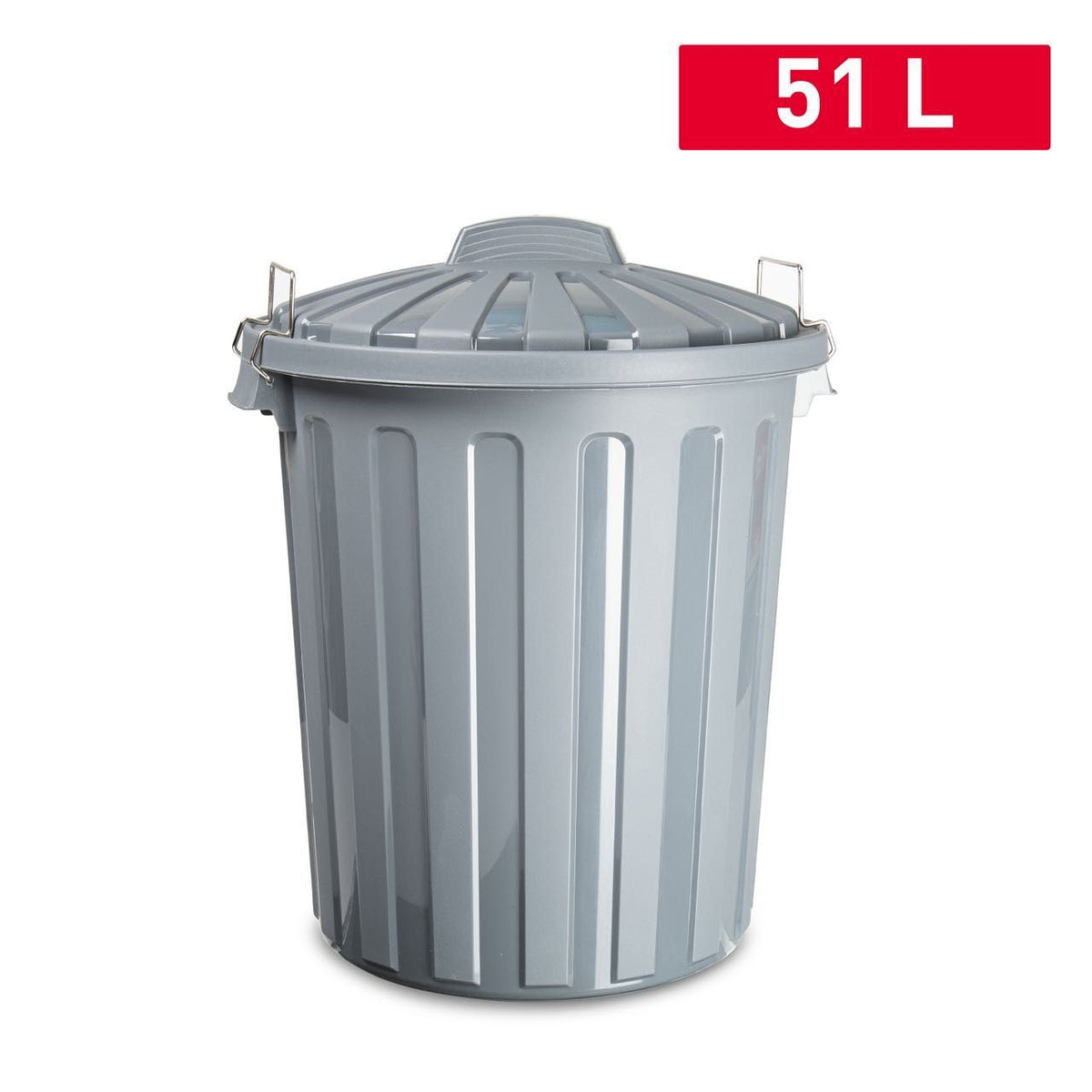 BIDONE CITY 51L 47X43.5X56CM GRIGGIO