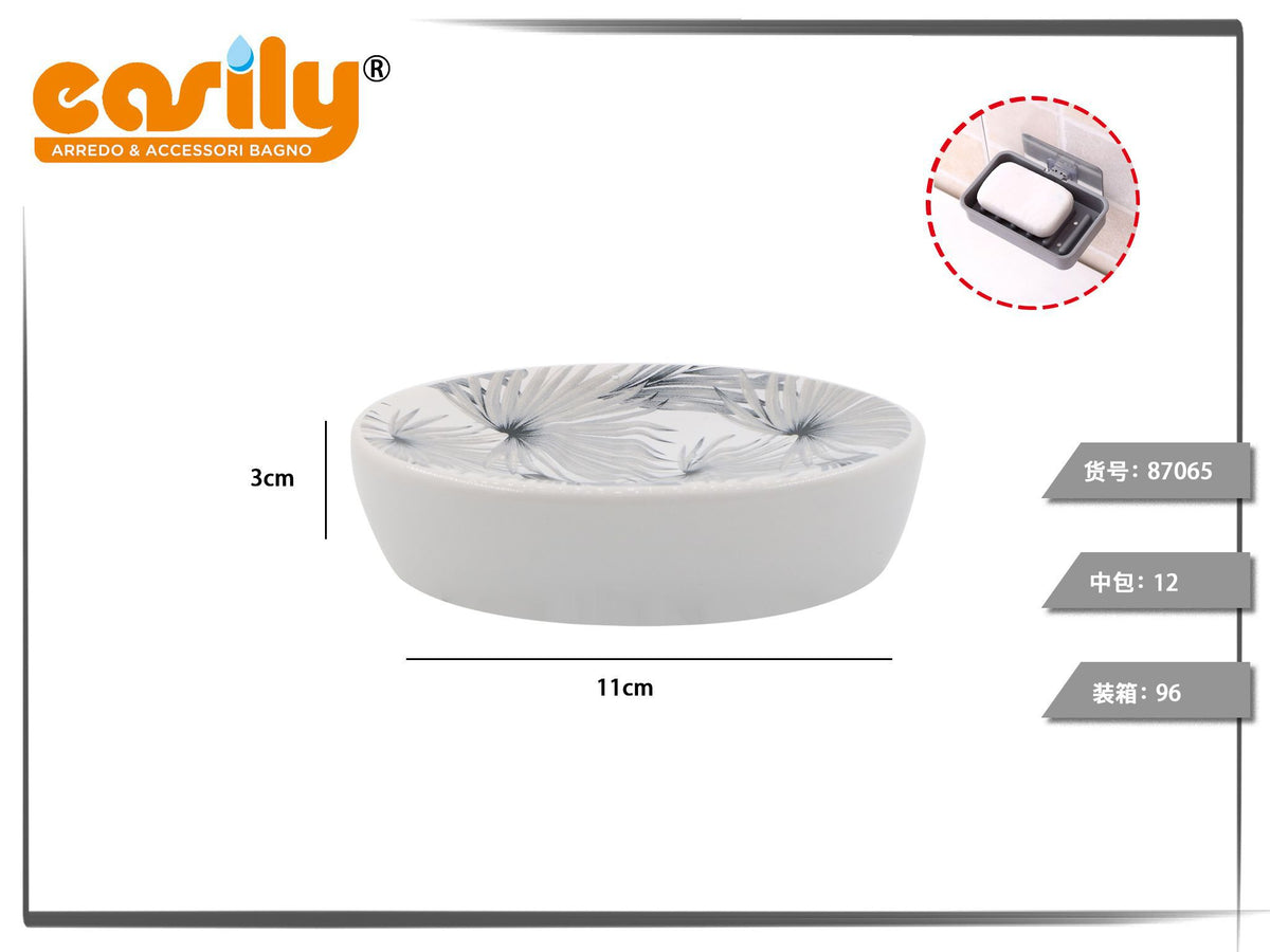Portasapone decorati con pareti curve