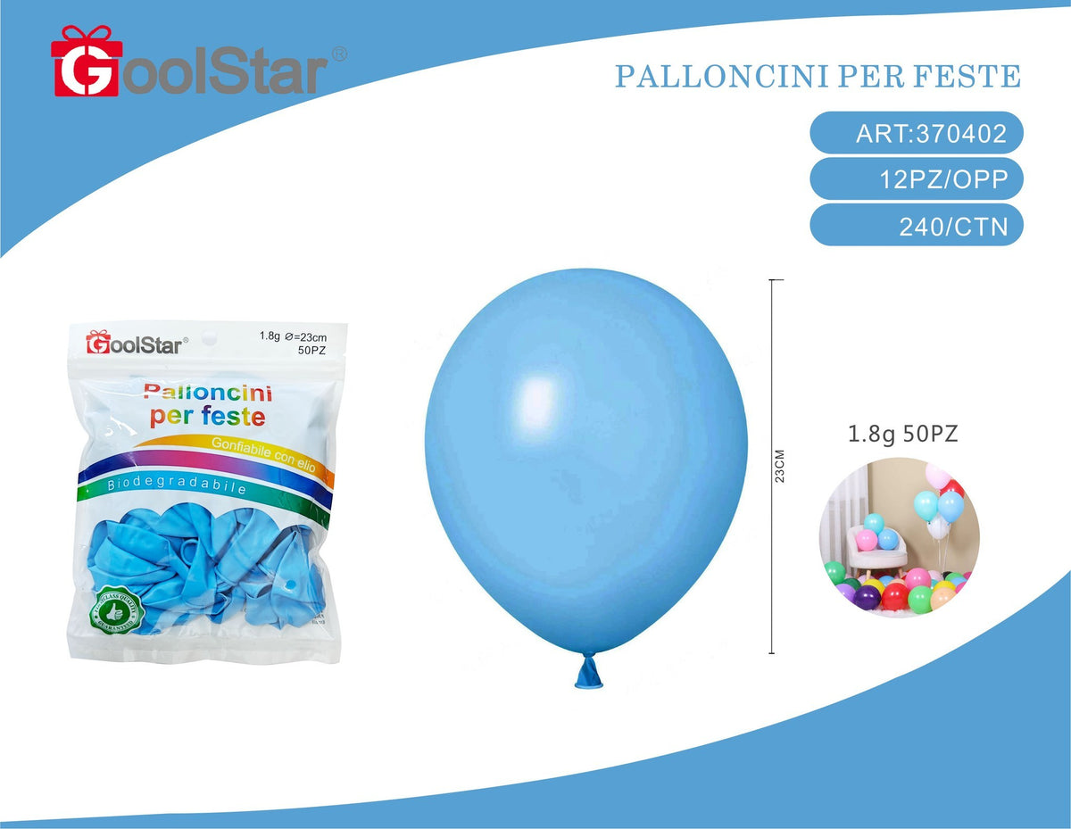 Palloncini in lattice opachi, 50 pezzi, serie 1,8 g