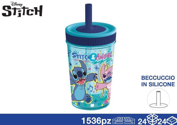 Tazza, bicchiere o borraccia – BICCHIERE C CANNUCCIA 420ML STITCH EOL48860