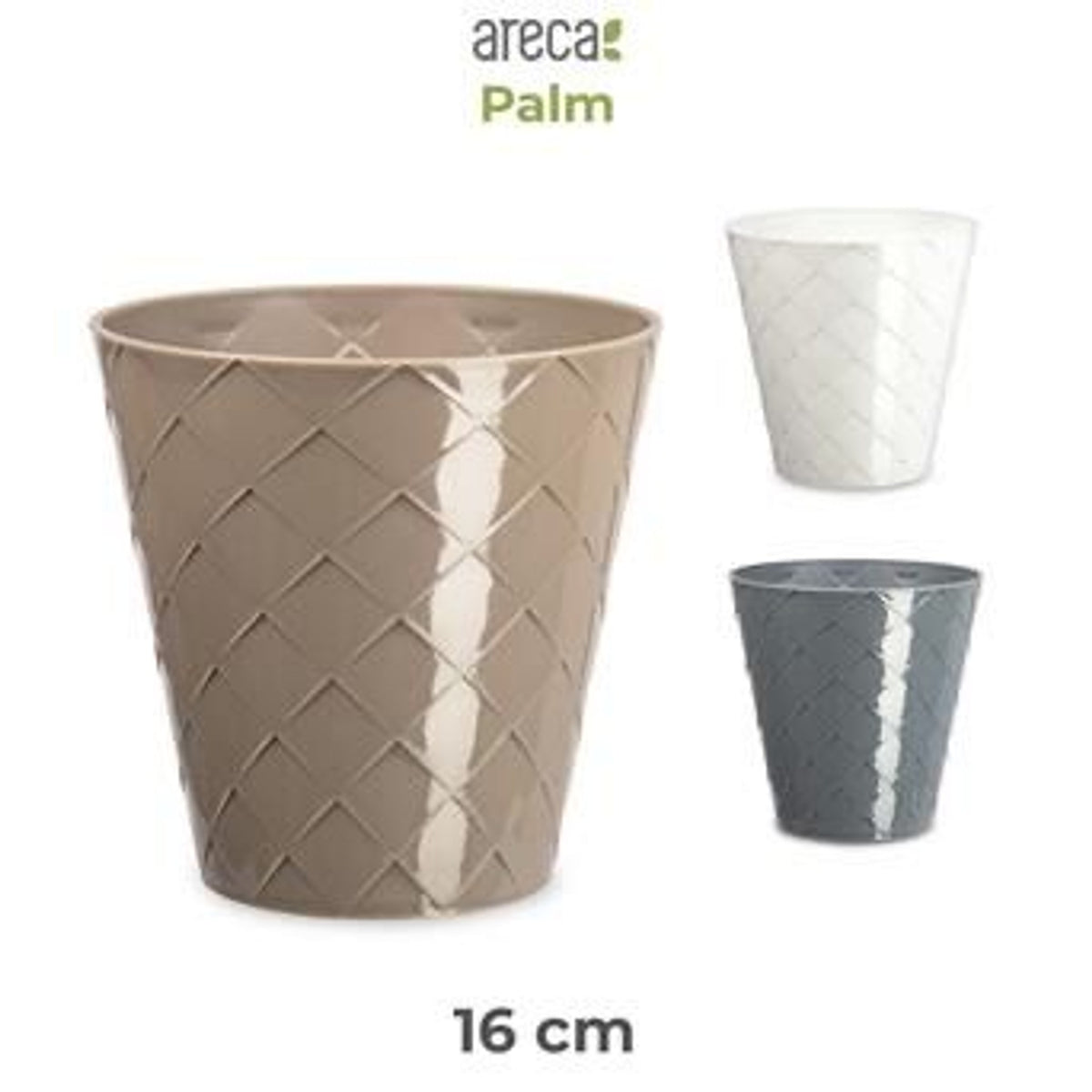VASO PALM PLASTICA ARECA 16CM 16X16X16CM