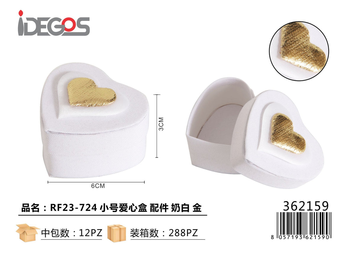 Scatolina a cuore con decorazioni, modello RF23-724