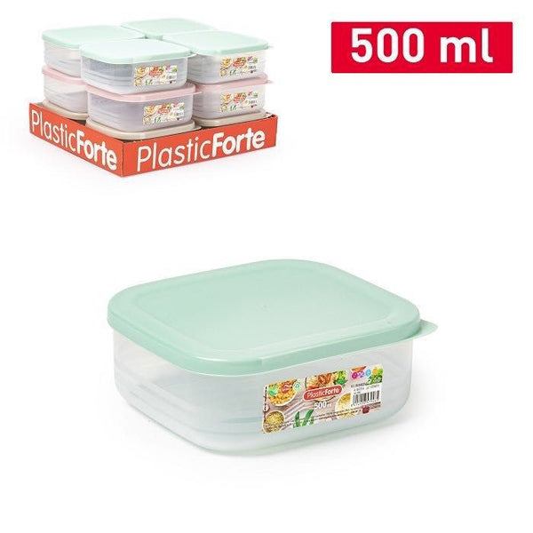 CONTENITORE BENTO QUADRATO 500ML 11.5X12.7X5CM