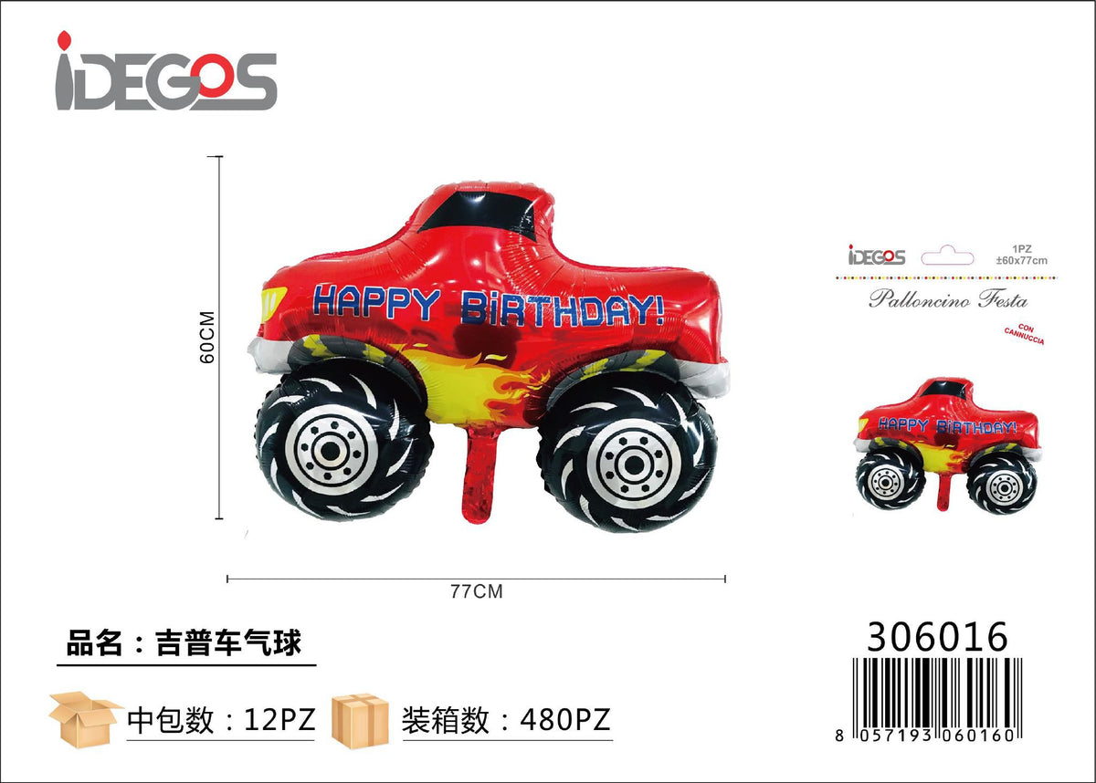 Palloncino foil Jeep