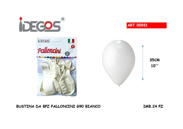Palloncini macaron, 30 cm, 8 pezzi
