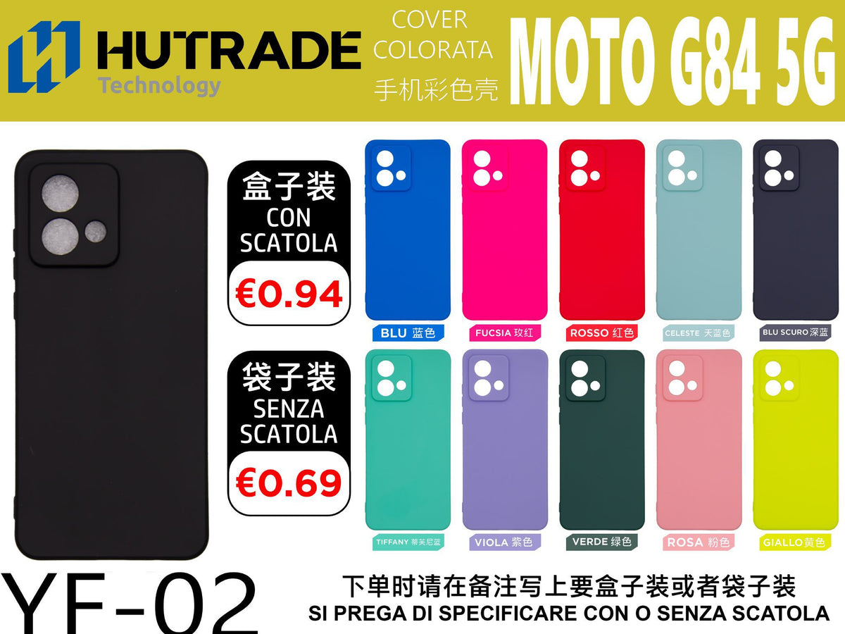 COVER COLORATA TPU MOTO G84 – YF02 006832
