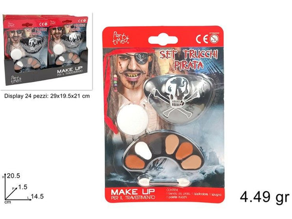 Set trucco da pirata con benda e applicatore