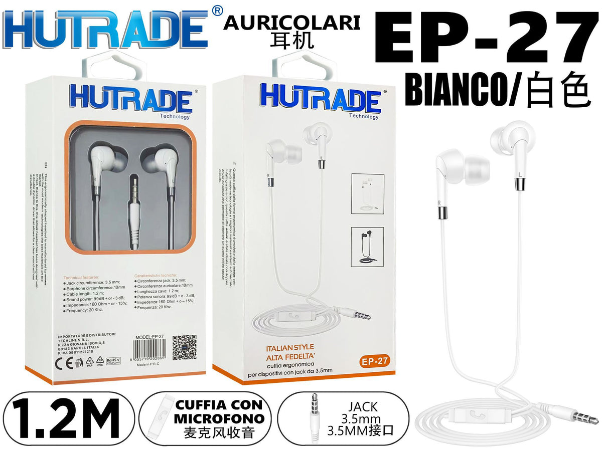 EP-27 AURICOLARE PER CELLULARE BIANCO