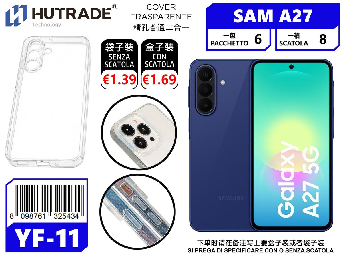 COVER TRASPARENTE SAM A27 – YF11 666051