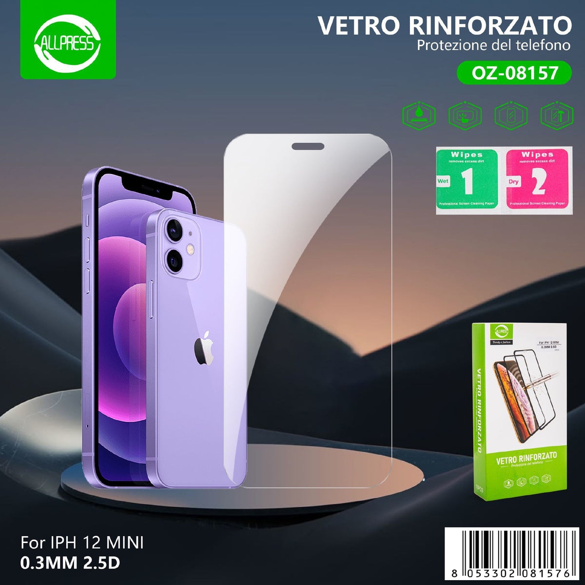 Pellicola per iPhone 12 mini