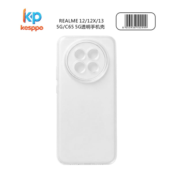 Custodia per REALME 12 / REALME 12X / REALME 13 / REALME 5G / REALME C65 5G – trasparente