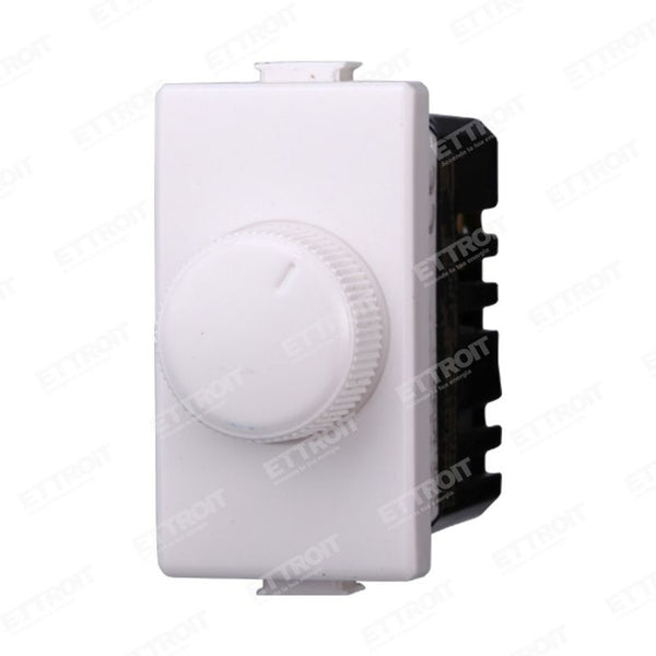 Dimmer rotativo bianco con accensione e spegnimento