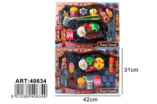 Cucina o negozio giocattolo – SET FAST FOOD 2 ASS AP40634