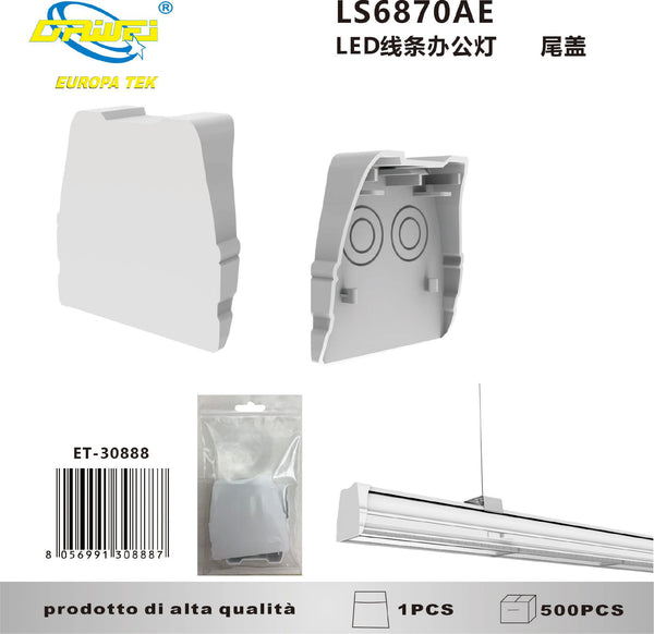 Tappo terminale per lampada