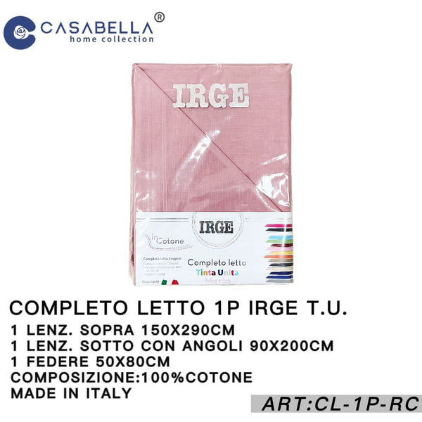 Completo Letto 1P Irge Rosa Cipria