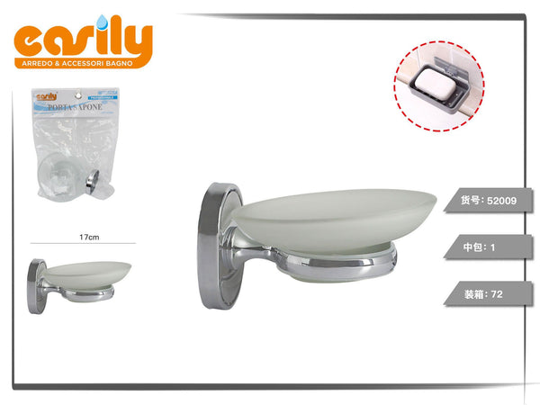 Portasapone con base ovale sagomata