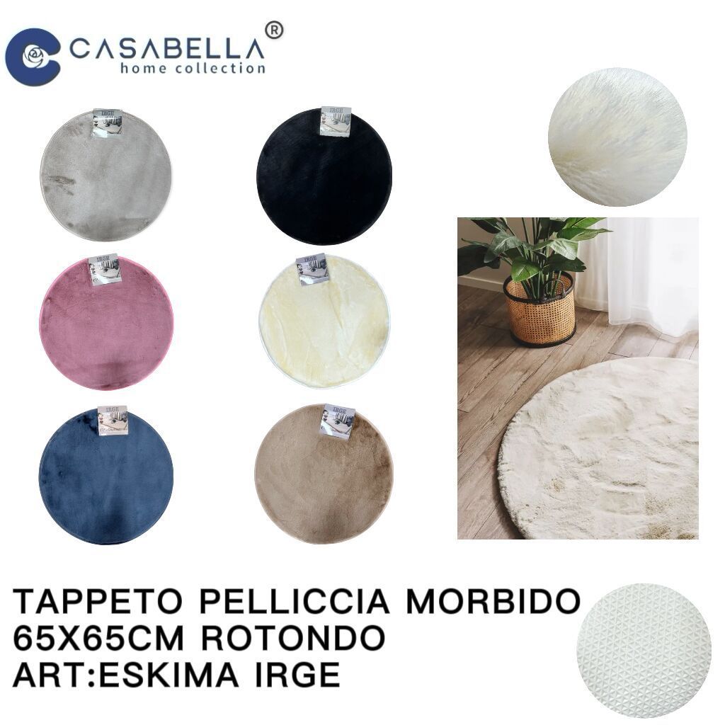 Tappeto Pelliccia Morbido 65X65