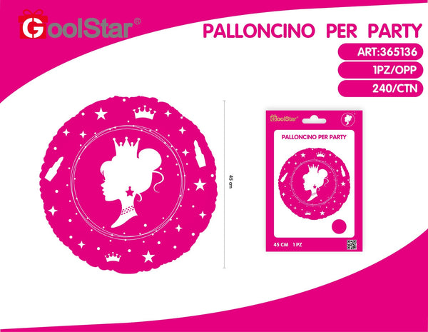 Palloncini in alluminio principessa