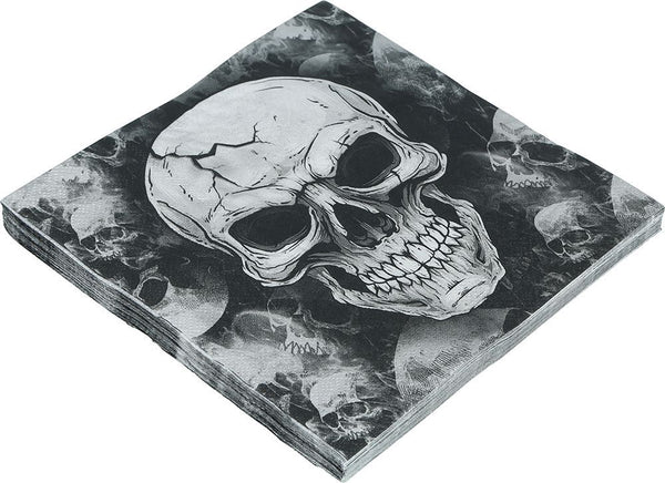 Tovaglioli per Halloween con teschio, 33 × 33 cm