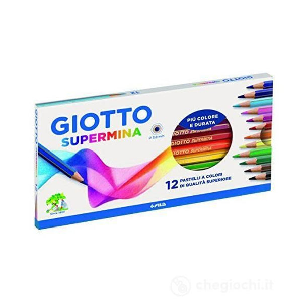Giotto Supermina, matite colorate da dodici pezzi