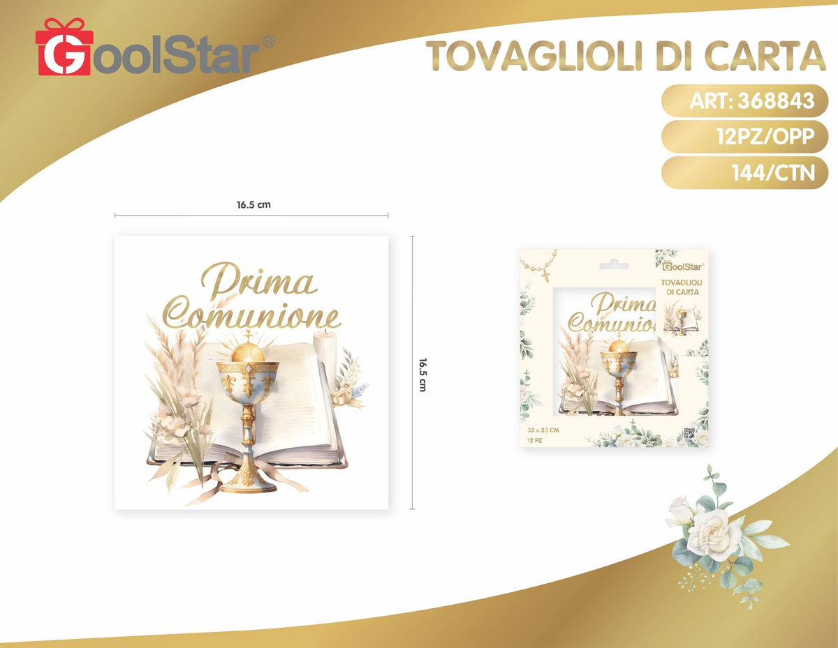 Tovaglioli di carta prima comunione