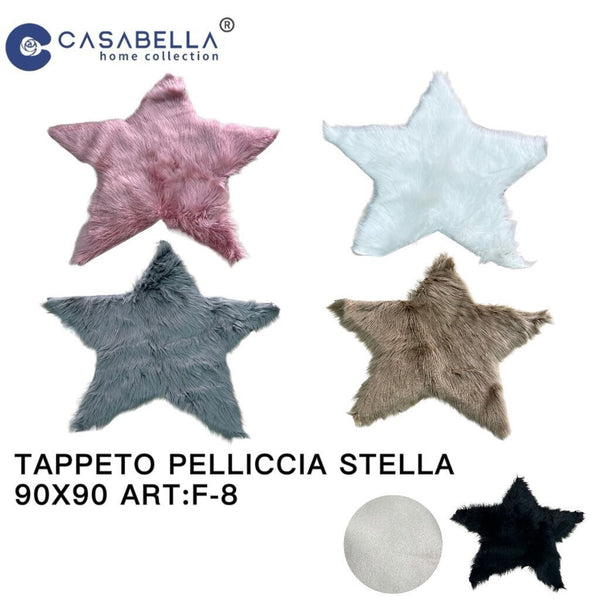Tappeto Pelliccia Stella 90X90