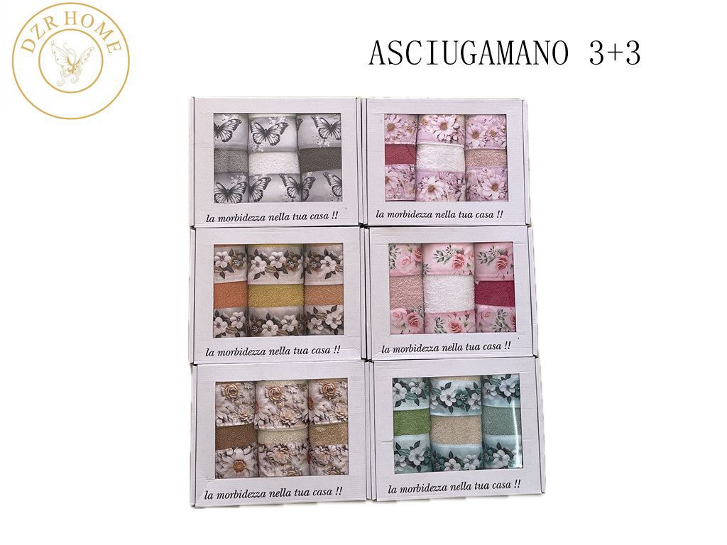 ASCIUGAMANO 3+3 SCATOLATO