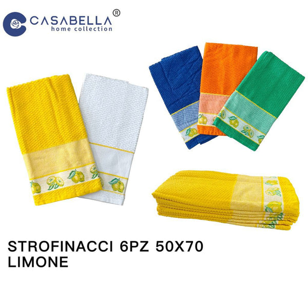 Strofinacci 6PZ 50X70 Limone