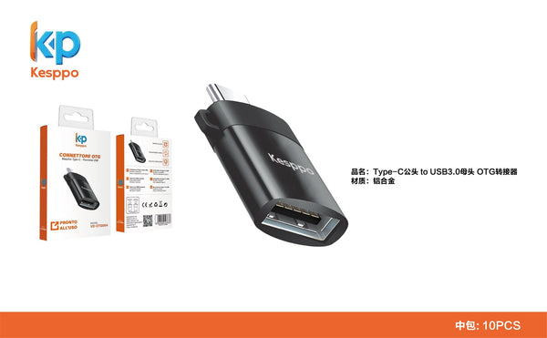 Connettore VD-OTG004 OTG maschio USB-C a femmina USB