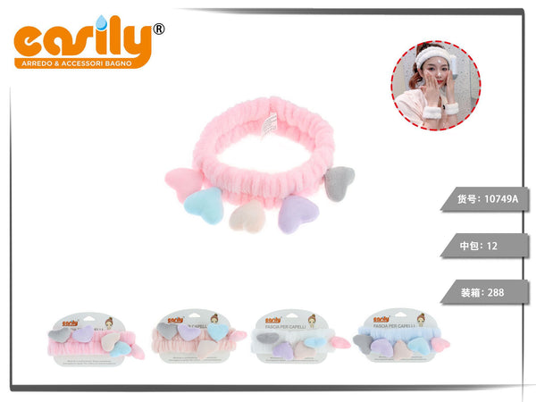 Fascia per capelli morbida con decorazione
