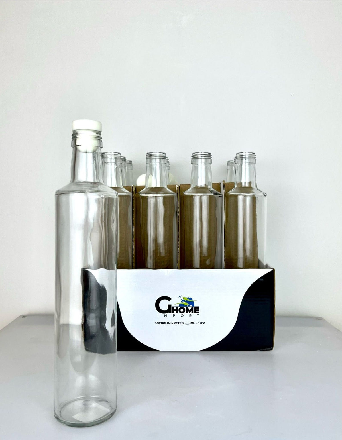BOTTIGLIA VETRO 500ML TAPPO SINTETICO