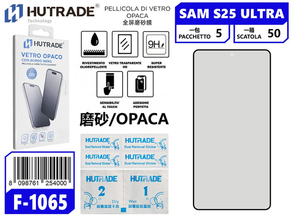 PELLICOLA DI VETRO OPACA SAM S25 ULTRA