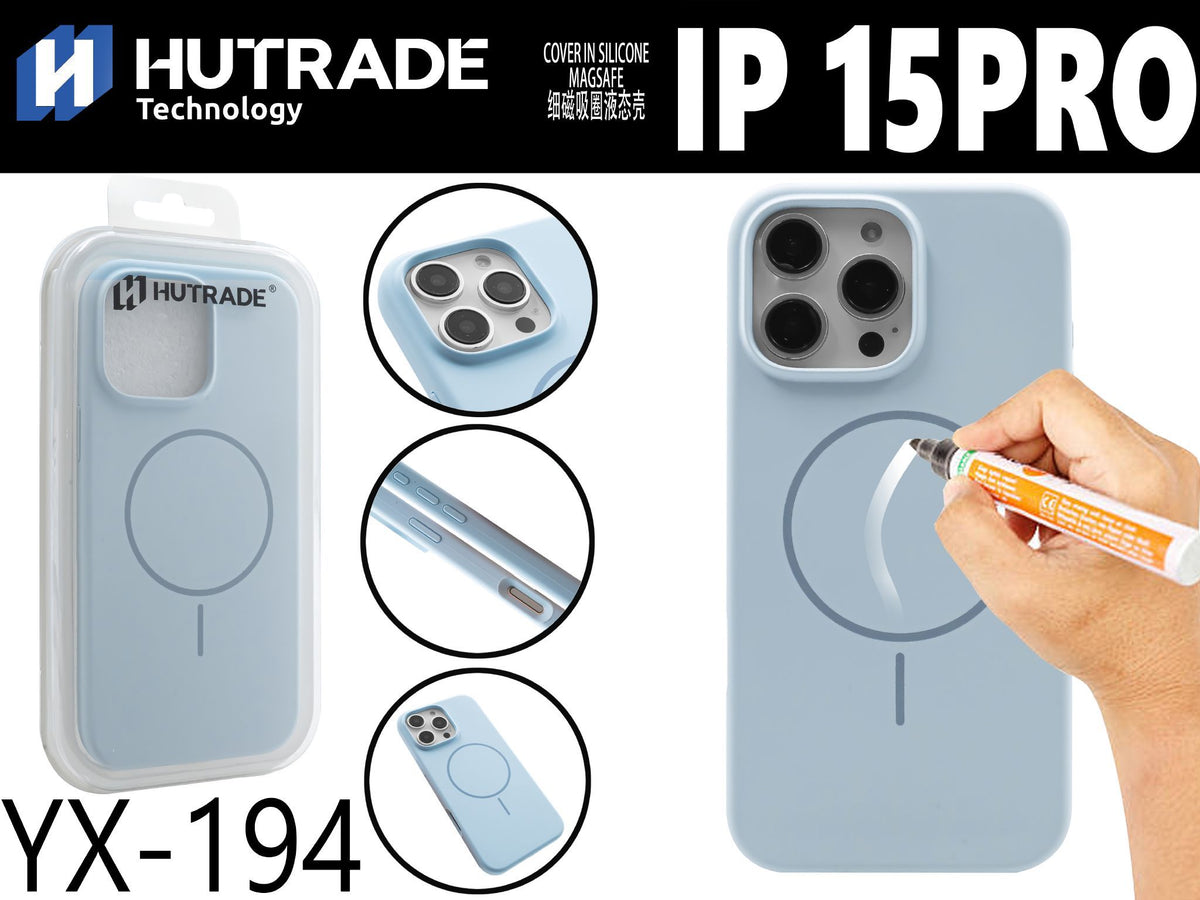 YX-194 COVER COLORATA MAGSAFE IP15 PRO CELESTE