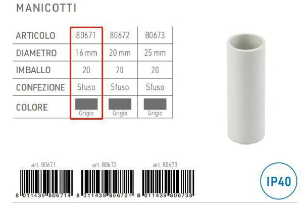 Tubi, canaline e accessori per cavi