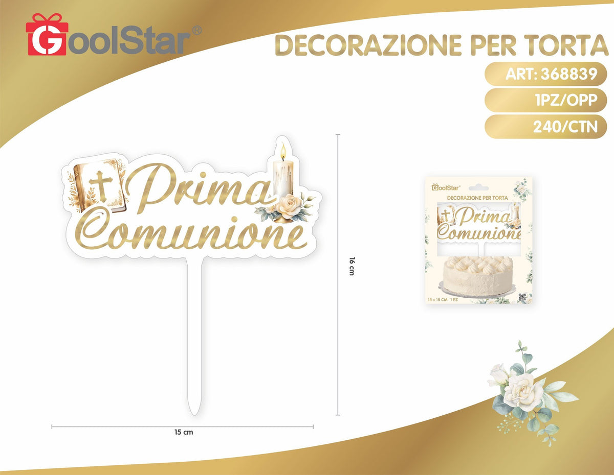 Decorazione in acrilico per torte