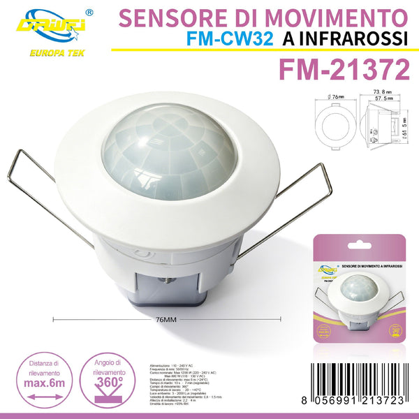 Sensore di movimento a infrarossi