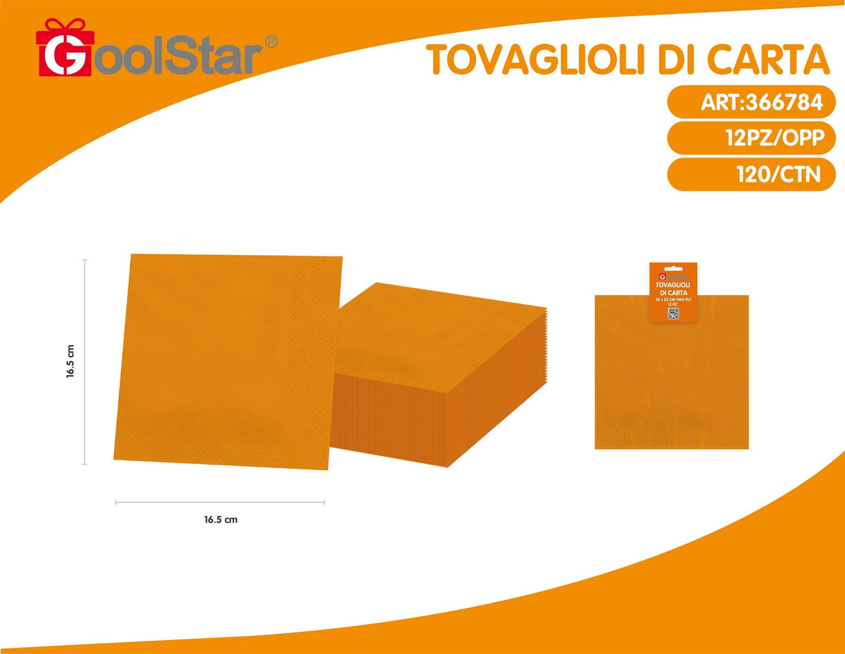 Tovaglioli in carta per feste, colori assortiti a scelta