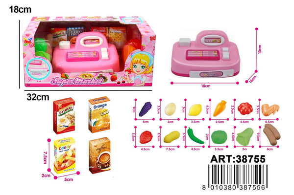 Cucina o negozio giocattolo – REGISTRATORE DI CASSA MINIMARKET 38755