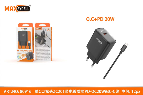 Caricatore PD-QC 20W con Cavo C-C