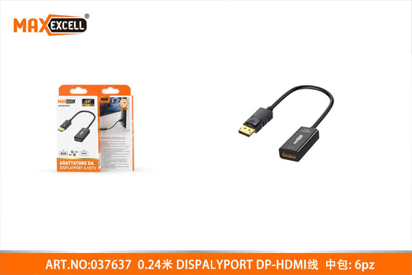 Cavo Adattatore da Displayport DP a HDMI 4K 24CM