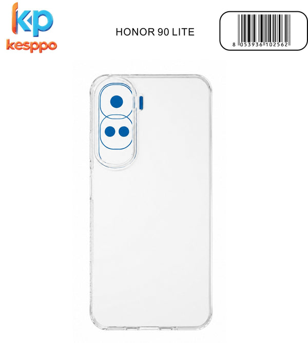 Custodia per Honor 90 Lite – trasparente, in silicone, con aperture sagomate